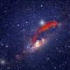 Proto-planetary disk distorted by black hole