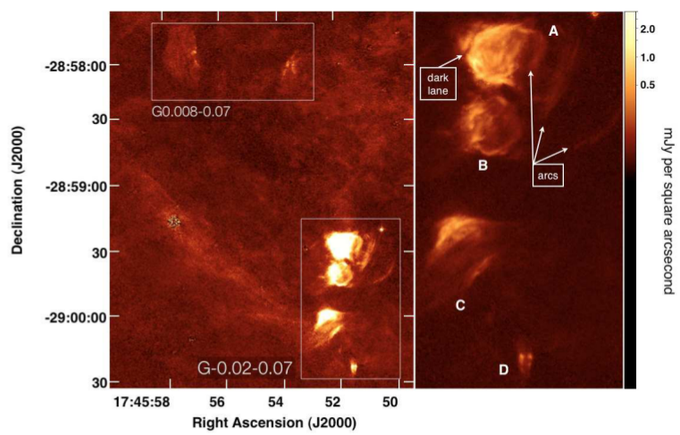 Dense, Ionized Hydrogen near the Galactic Center of the Milky Way