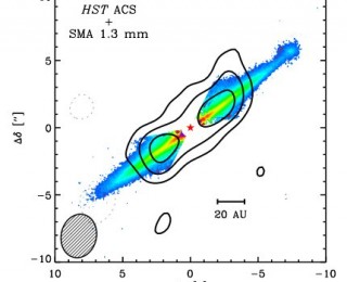 Finding dust grains (and planetesimals?) in a circumstellar disk