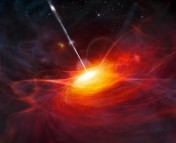 Artist's conception of a quasar (copyright ESO)