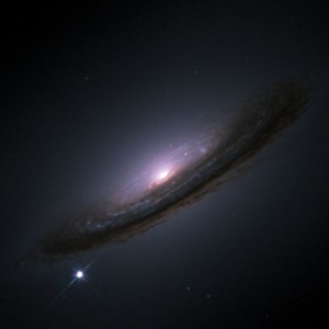 Example of a supernova in a spiral galaxy