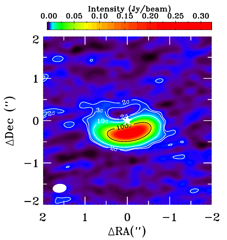 The asymmetric dust trap in the transition disk Oph IRS 48 observed with ALMA and presented by Nienke van der Marel. 