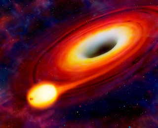 Another hungry black hole devours a star