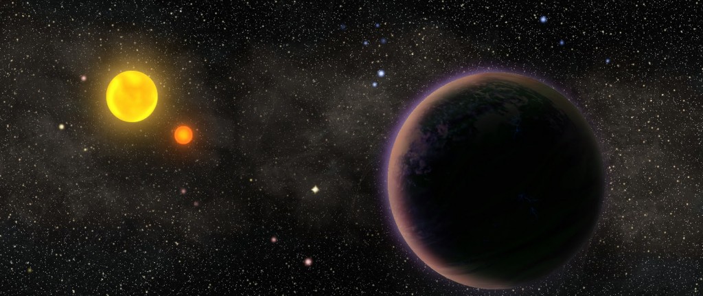 An artist's conception of Kepler-16. (Image credit: arasyndicate.blogspot.com)