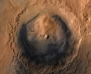 Water in Gale Crater on Mars