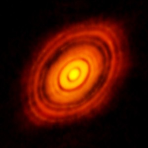 ALMA's image of HL Tau with five visible gaps. Which gaps have planets?