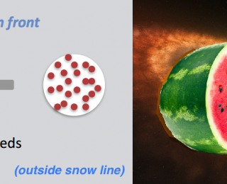 Watermelon Dust is the Best Dust: Forming Planetesimals Near the Snow Line