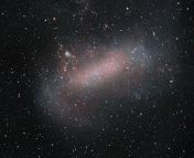 Image of the Large Magellanic Cloud, the Milky Way's most massive satellite galaxy, as taken by the European Southern Observatory