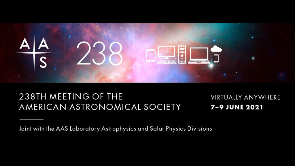 Banner announcing the 238th meeting of the American Astronomical Society