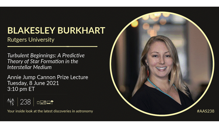 AAS flyer advertising Blakesley Burkhart's plenary talk