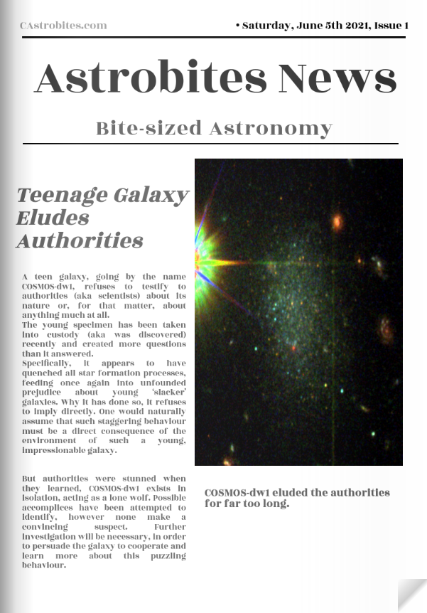 Teenage Galaxy Eludes Authorities