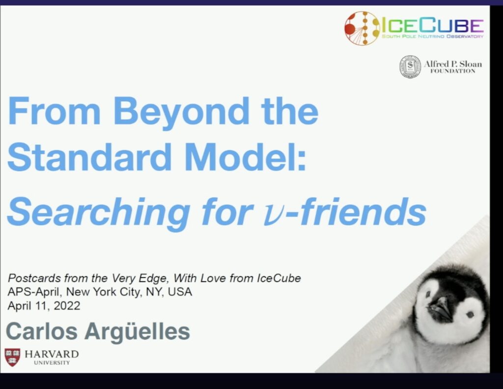 Title slide from Arguelles' talk