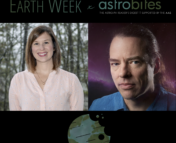 Headshots of Dr. Kathryn Williamson and Dr. Travis Rector with the official Earth Week x Astrobites 2022 Logo