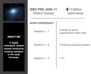Can you explain these long dark gaps in your cosmological resume?
