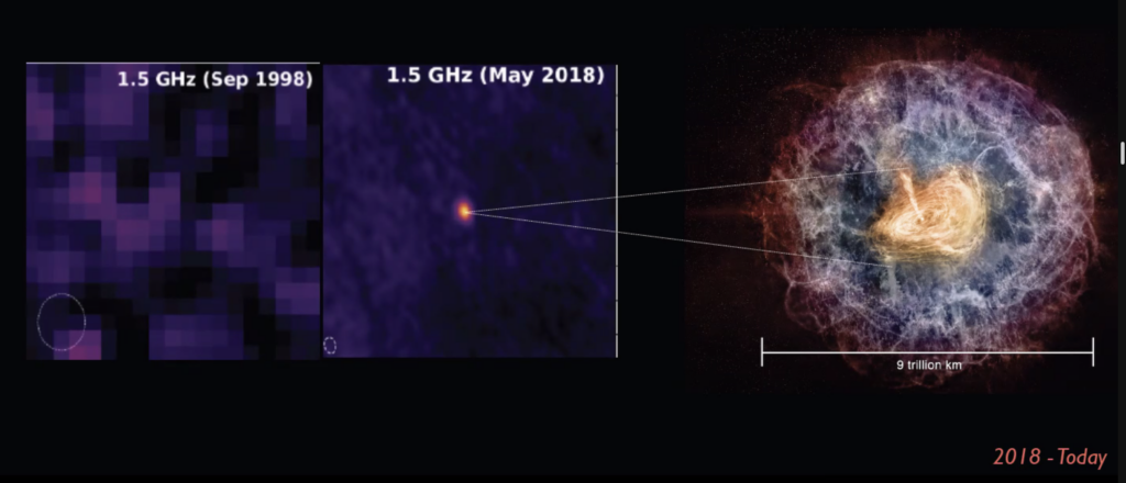 An image of a radio transient discovered by Dong et al.