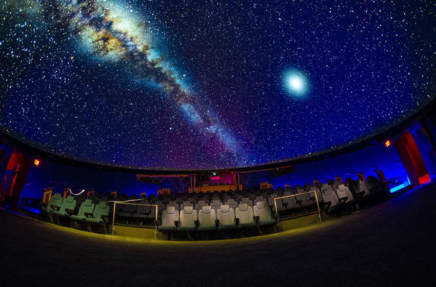 Astrophysicist Enlightens Campus, Community with Portable Planetarium