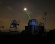 Bouncing a laser from Earth off of the Moon.