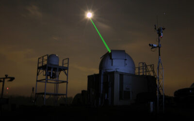 Bouncing a laser from Earth off of the Moon.