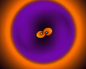 A DALL-E image of a circumbinary disk