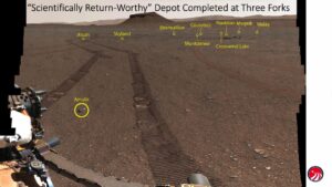 Slide from Dr. Meenakshi Wadhwa's plenary talk at AAS242 highlighting the samples of Martian material which have already been collected and deployed on the surface by the Perseverance rover.