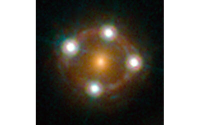 Hubble Space Telescope image of HE0435-1223, a lensed quasar