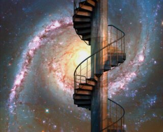 Galaxies so crooked they could hide behind a spiral staircase