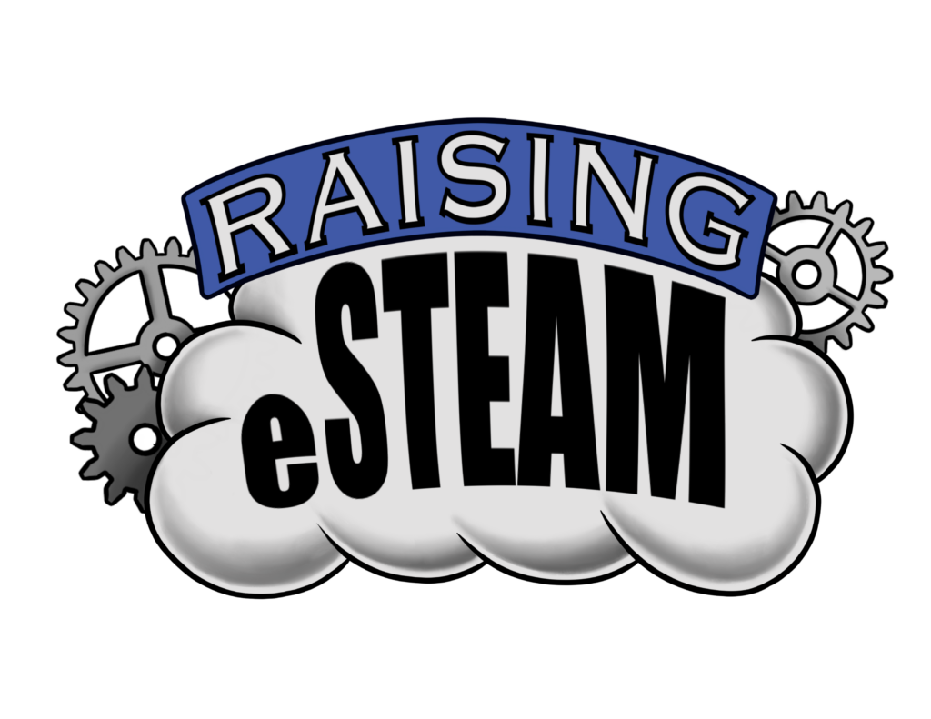 A logo that reads Raising eSTEAM