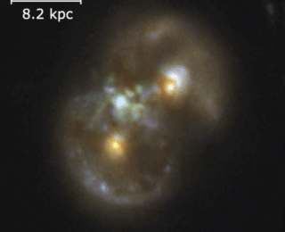 Did this supermassive black hole form from the collapse of a giant gas cloud?