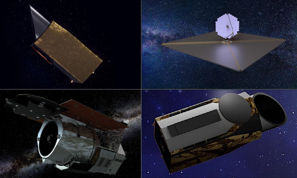 Four examples of next generation NASA space telescope
