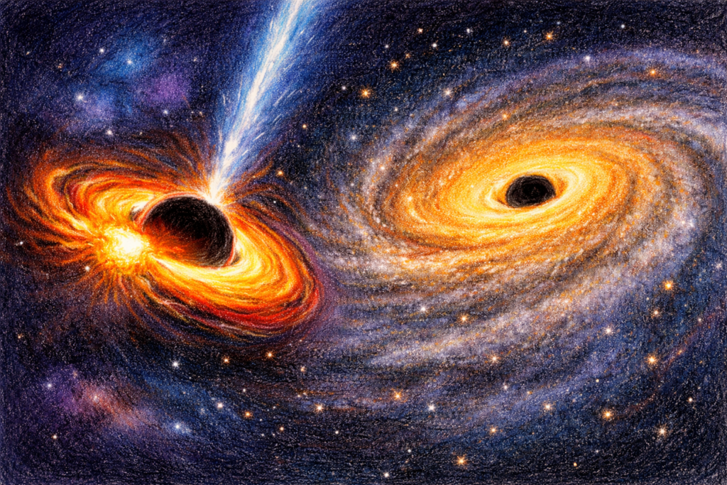 A Wandering Supermassive Black Hole Eating a Star | astrobites